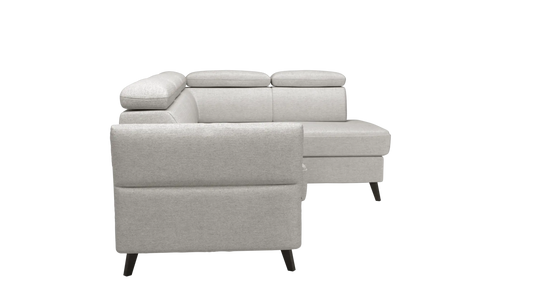 Narożnik Vicenza beżowy prawy ruchome zagłówki