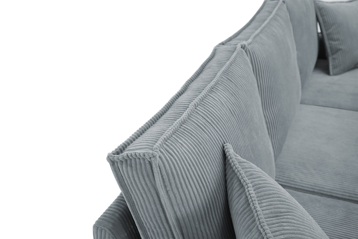 Narożnik Milo uni sztruks miętowy