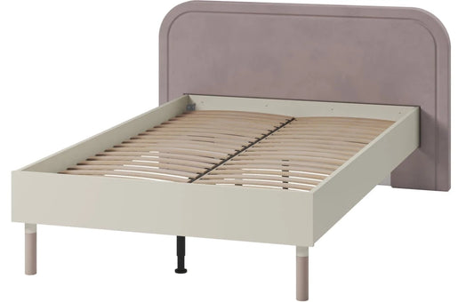 HARMONY HR-11 - łóżko 120 ze stelażem - kaszmir/truflowy