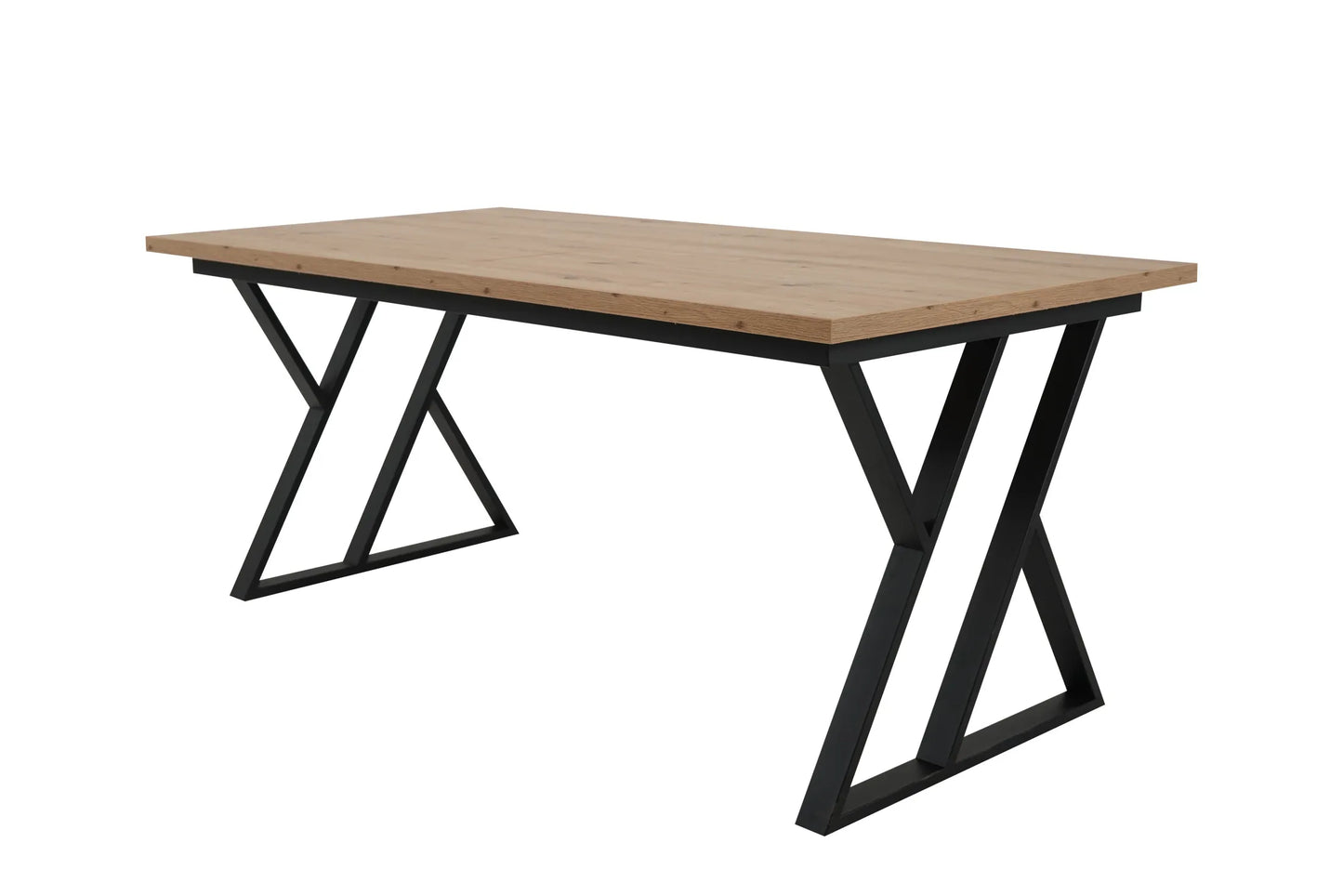 Stół Casares rozkładany 160/90 nogi metalowe dąb craft