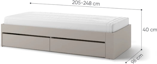 Łóżko rozsuwane WOOW WO-12 90x200