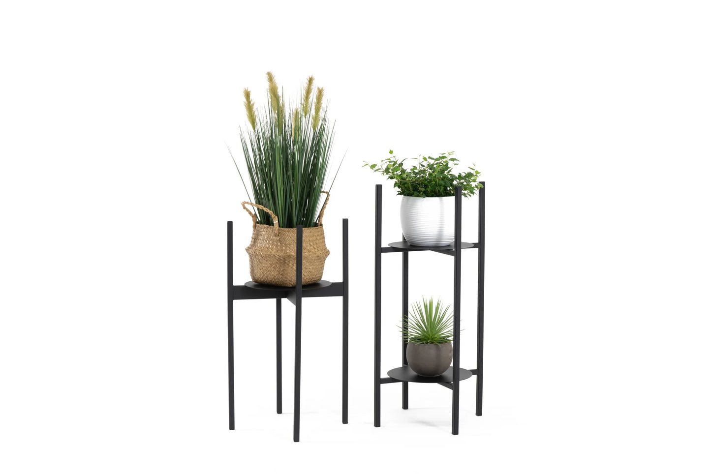 Kwietnik Loft KV3 metalowy czarny nowoczesny