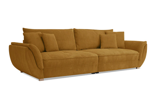 Sofa Fluffy musztardowa sztruks Poso