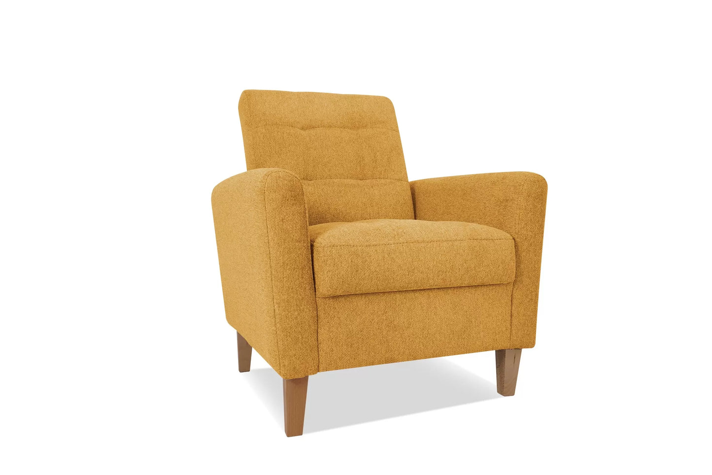 Fotel Daisy musztardowy plusz