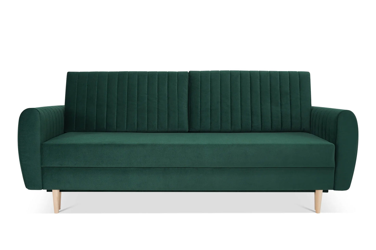 Sofa Dalia ciemnozielona pikowana elegancka