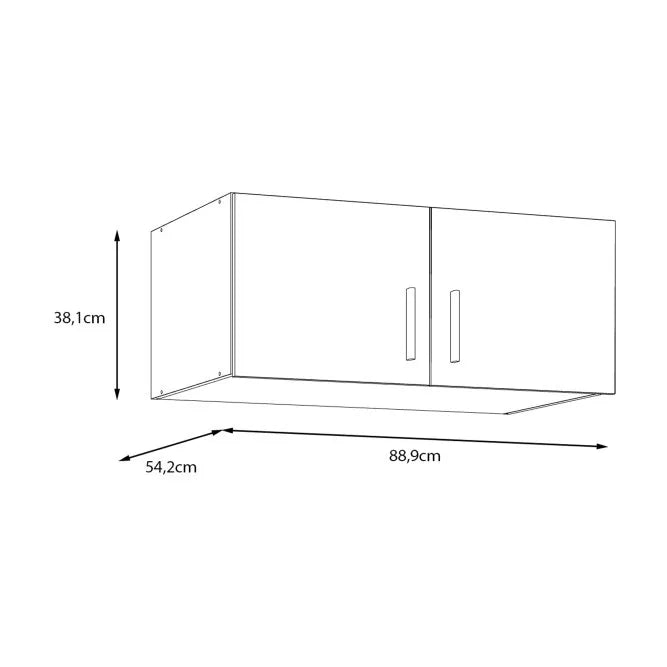 Szafa dwudrzwiowa Econobox 2 dąb z nadstawką