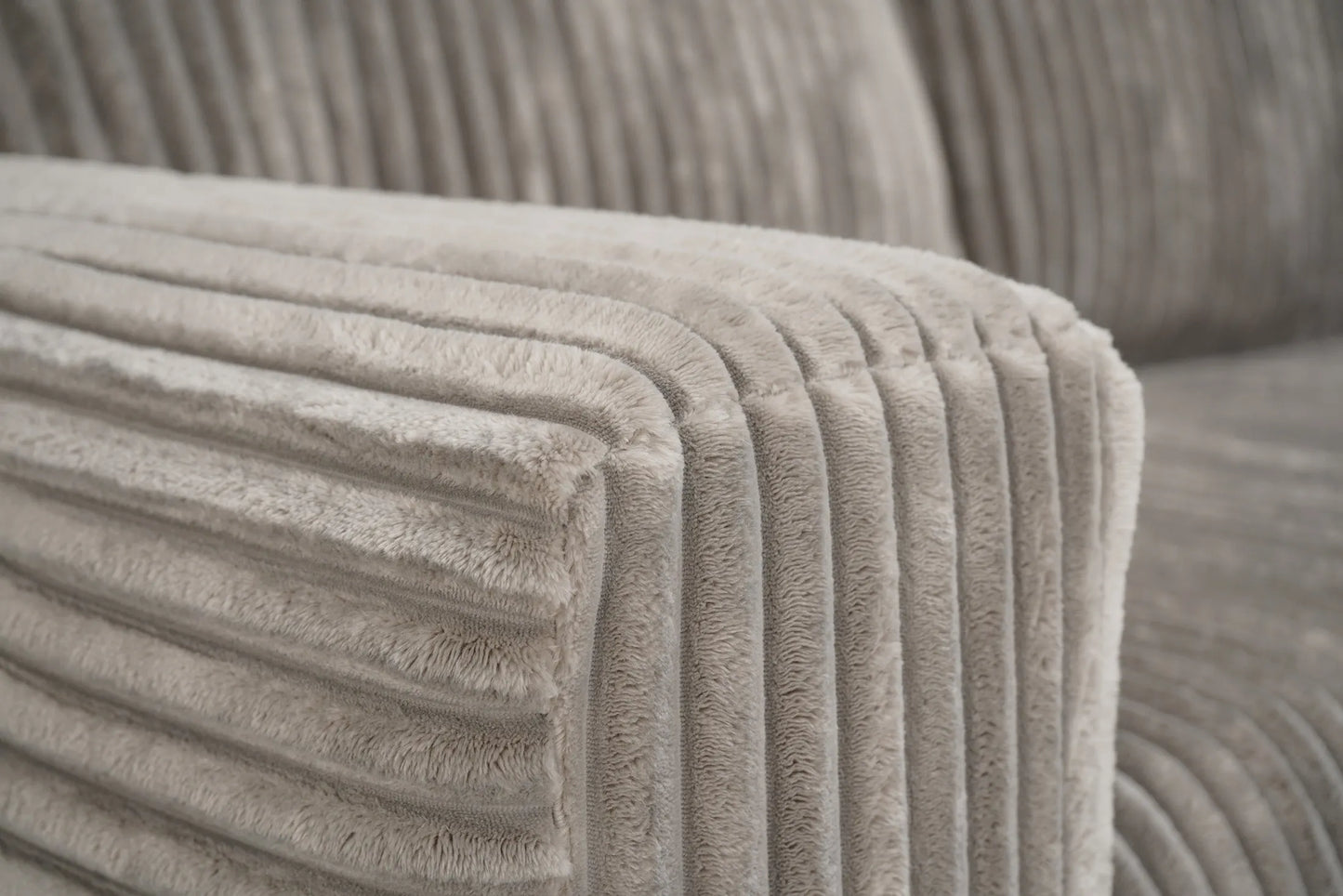 Narożnik Finn elektryk beżowy gruby sztruks