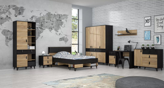 Szafka nocna LYA dąb szuflady nowoczesna