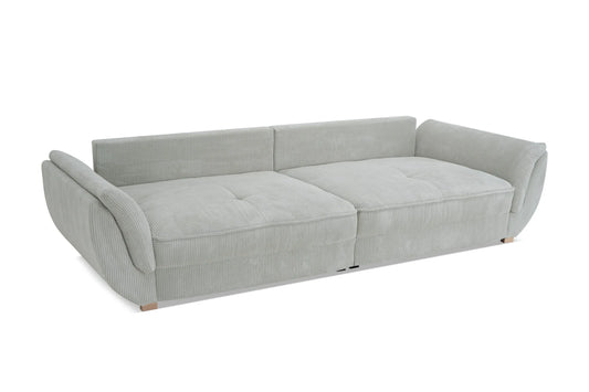 Sofa Fluffy szarości sztruks Poso