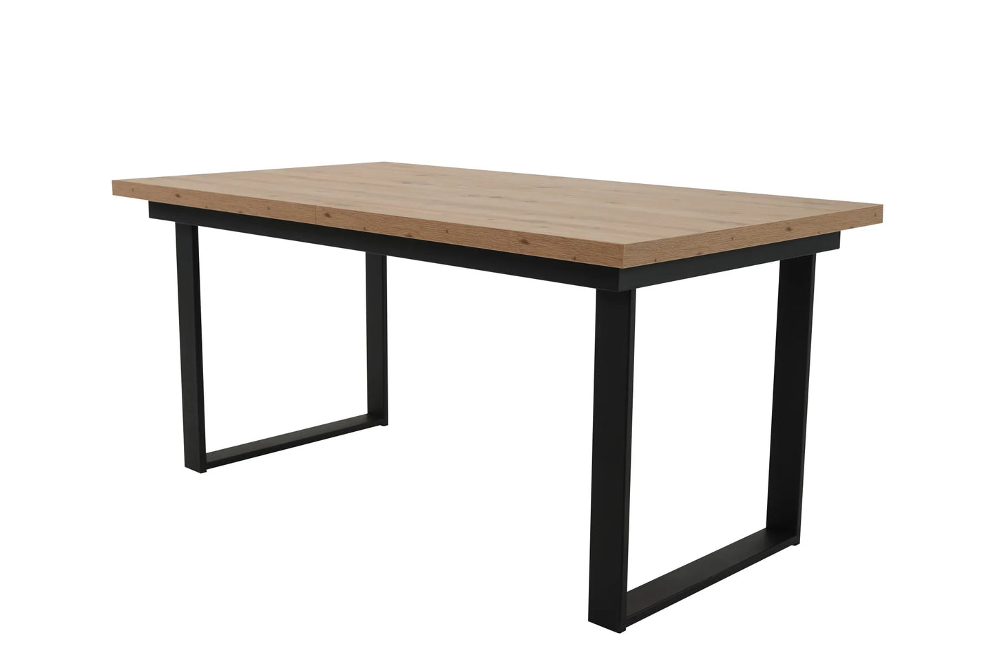 Stół Linares proste nogi czarne metalowe 180/90 rozkładany