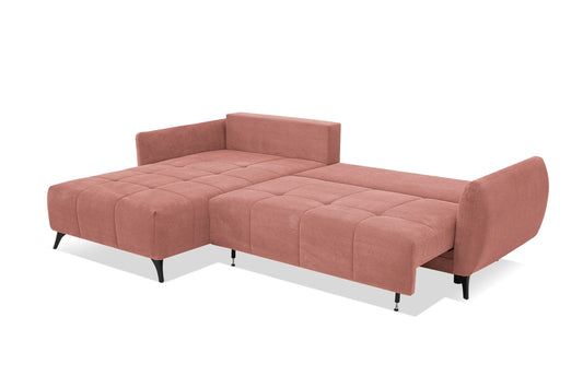 Narożnik Shepard uniwersalny różowy rozkładany pojemnik