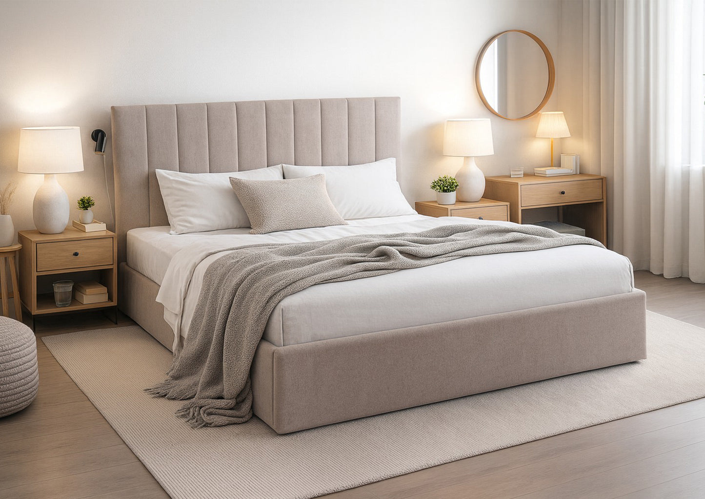 Łóżko SUO tapicerowane pojemnik