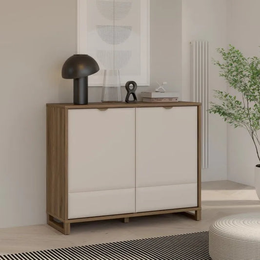 Komoda Mareda dwudrzwiowa piaskowy dekor