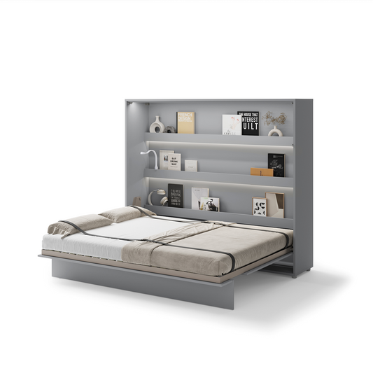 BED CONCEPT BC-14 - półkotapczan poziomy 160 - szary