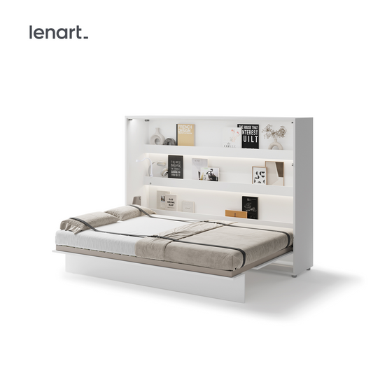 BED CONCEPT BC-05 - półkotapczan poziomy 120 - biały