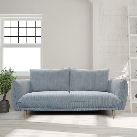 Sofa Lino szara sztruks 2os.