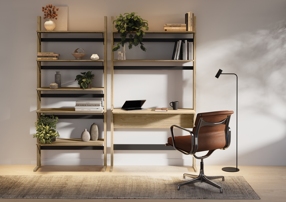 Regał Ollie biurko 04 dąb olejowany