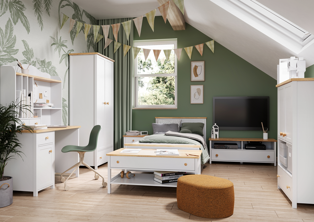 STORY SO-13 - rtv 1s - biały/dąb nash