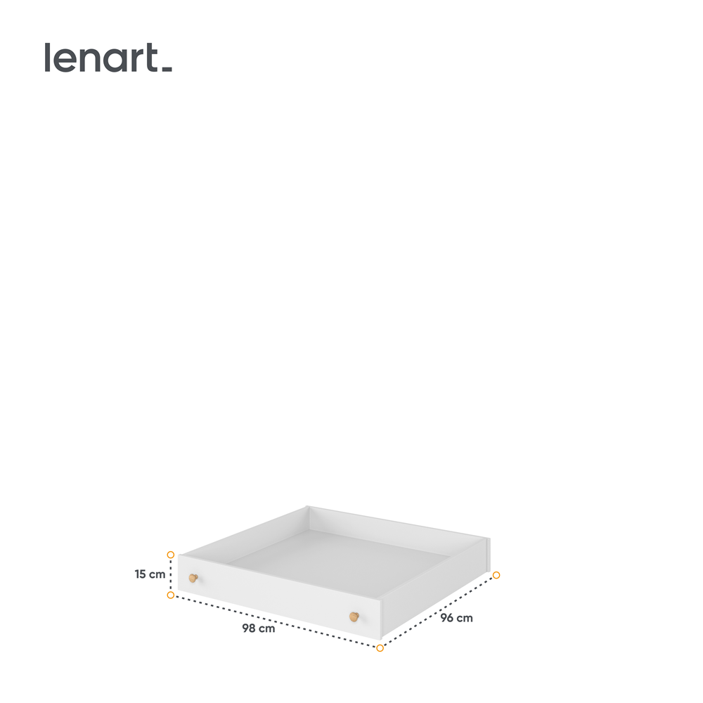 STORY SO-09 - szuflada - biały/dąb nash