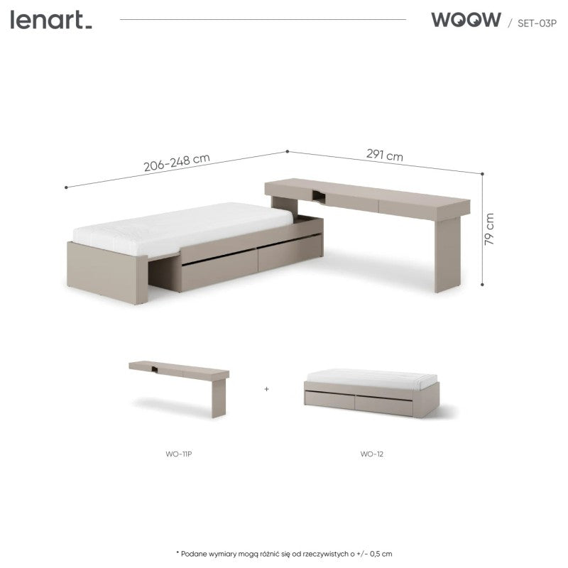 Zestaw mebli WOOW SET-03L (WO-11L,12)
