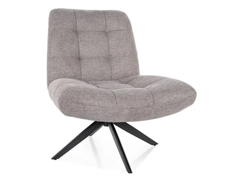 Fotel Alice Brego szare obrotowe