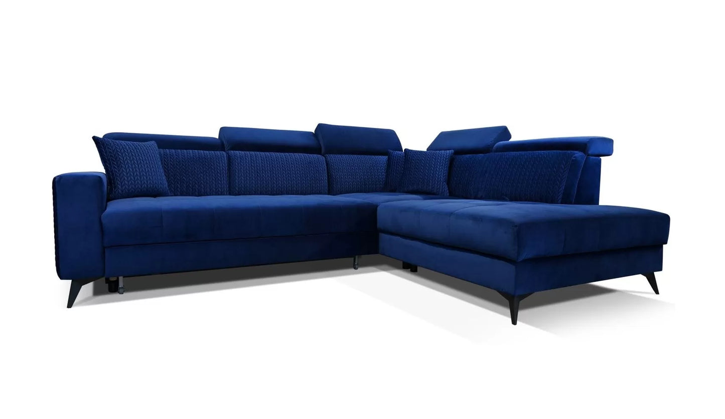 Narożnik Flume prawy warkocz ruchome zagłówki