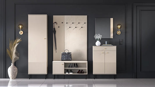 Wieszak Sophie panel ścienny tapicerowany cashmere