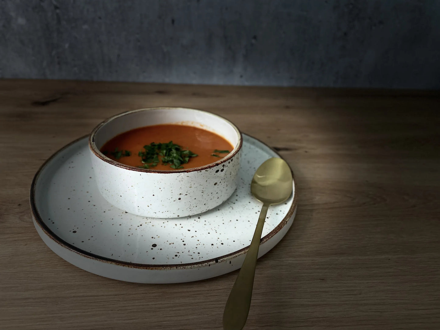 Talerz Arondi płytki z rantem 20cm RUSTIC KREM