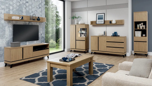 Komoda Ate nowoczesna duża czarne nóżki