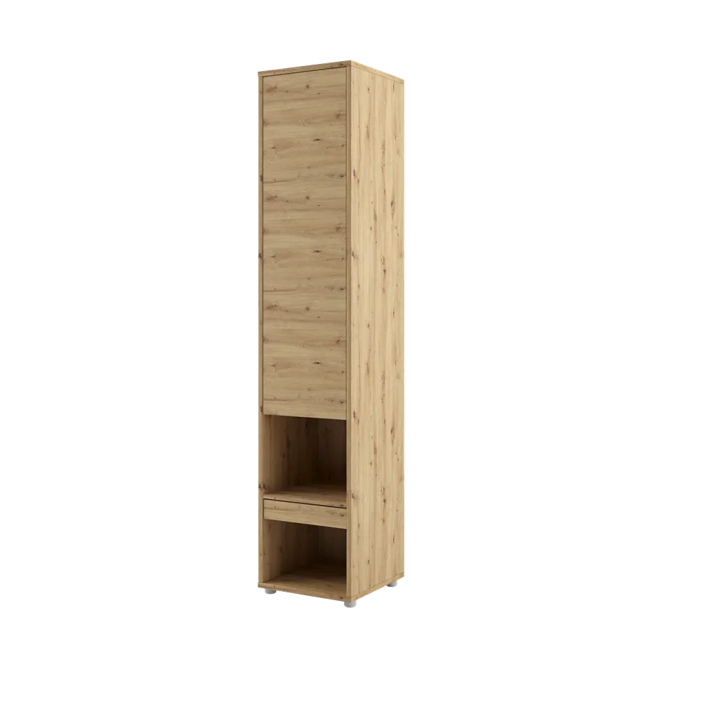 Dostawka Bed Concept regał do półkotapczanu pionowego dąb artisan