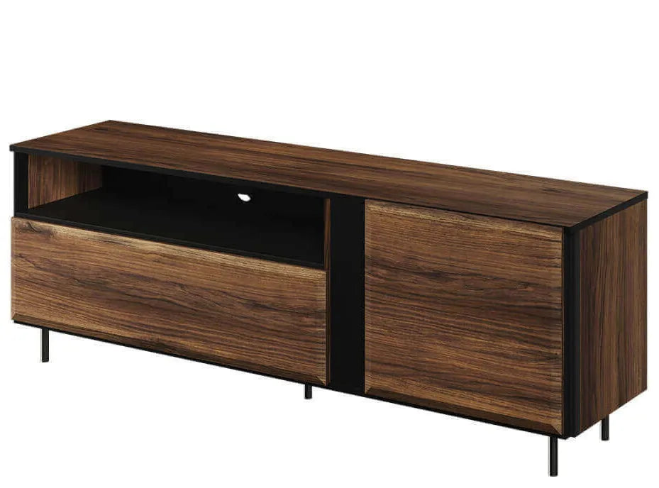 Szafka RTV dąb catania nóżki metalowe