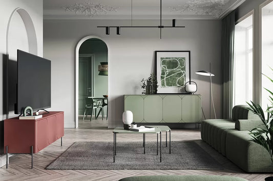 Stolik kawowy Sonatia oliwka 60 metalowe nogi