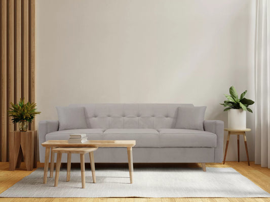 Sofa Polini beżowa rozkładana