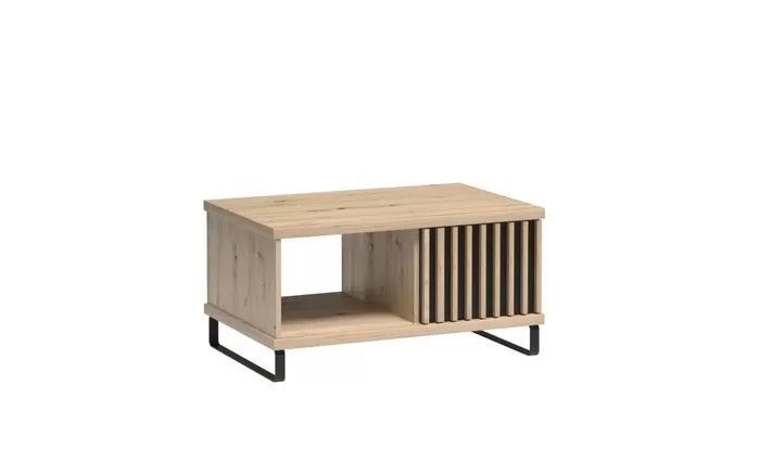 Stolik kawowy Cali lamele półka nowoczesny