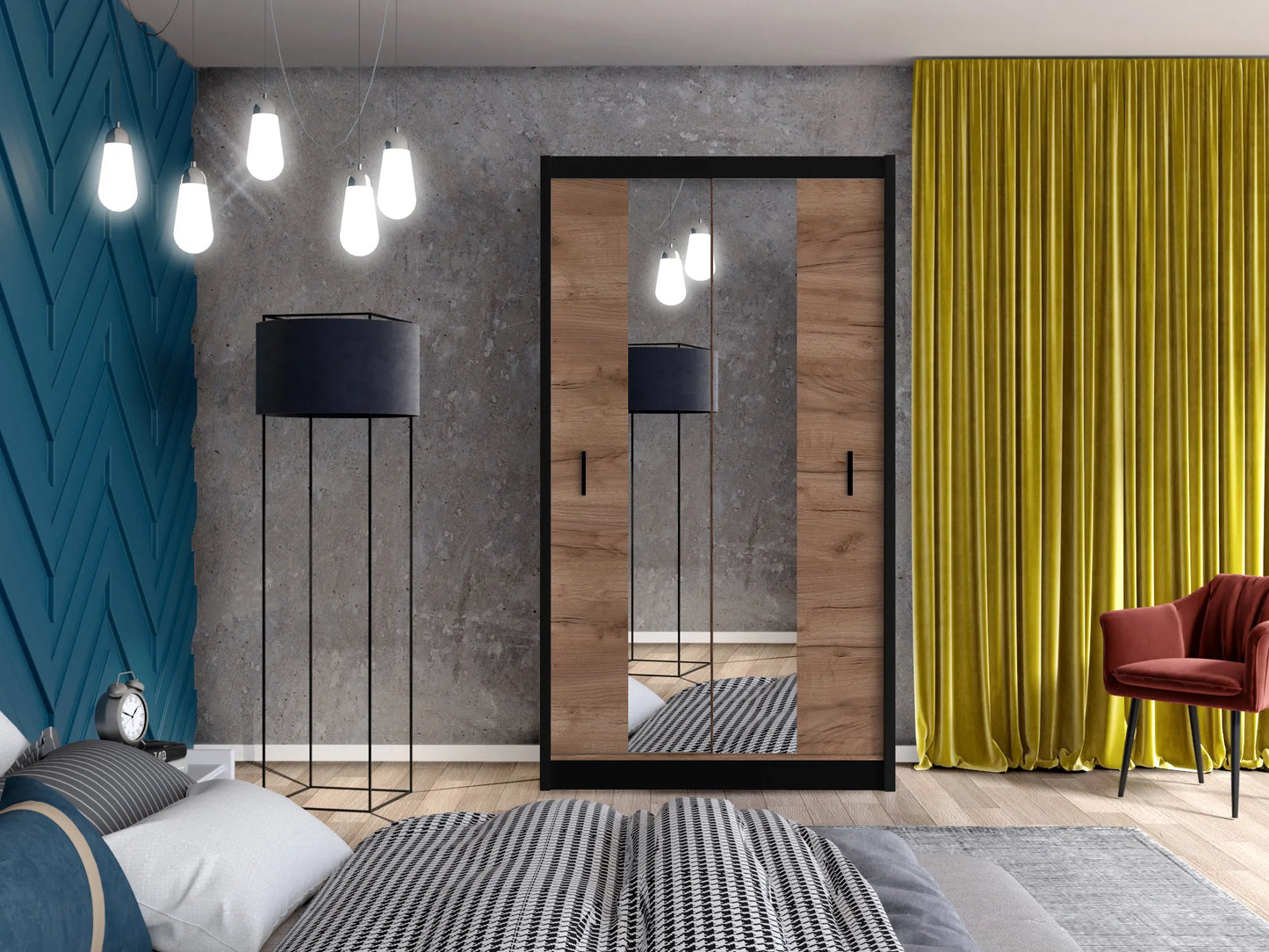 Szafa Cloe 120 lustro przesuwna