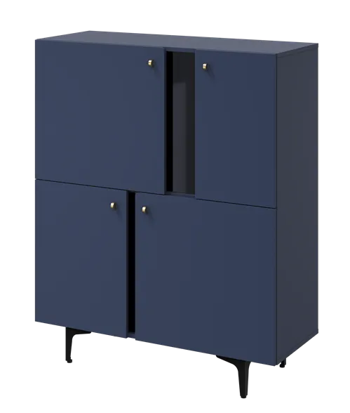 COLOURS CS-01 - komoda 4d - granatowy