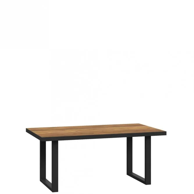 Stolik kawowy Hayato metalowe nogi świerk alpejski