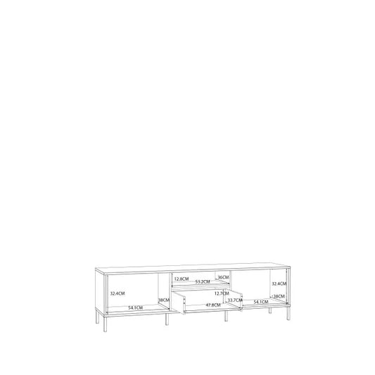 Szafka RTV Salvatrice złoto beż piaskowy