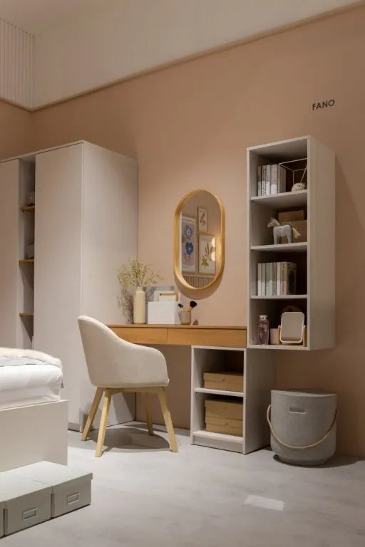 Biurko Fano cashmere szuflada półki