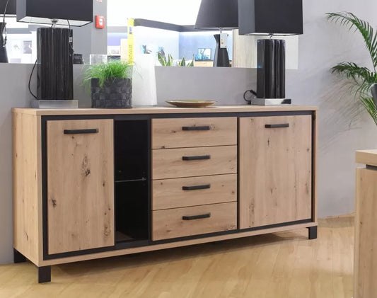 Komoda Trondheim duża szuflady dąb artisan