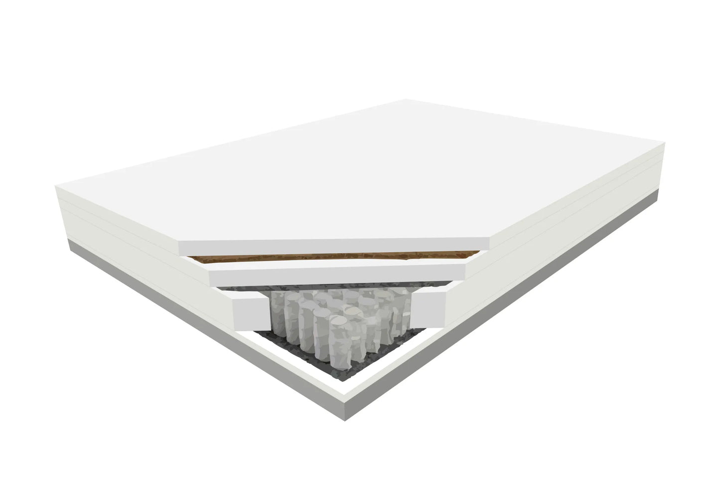 Materac Filadelfia 120 kokos latex sprężyny multipocket