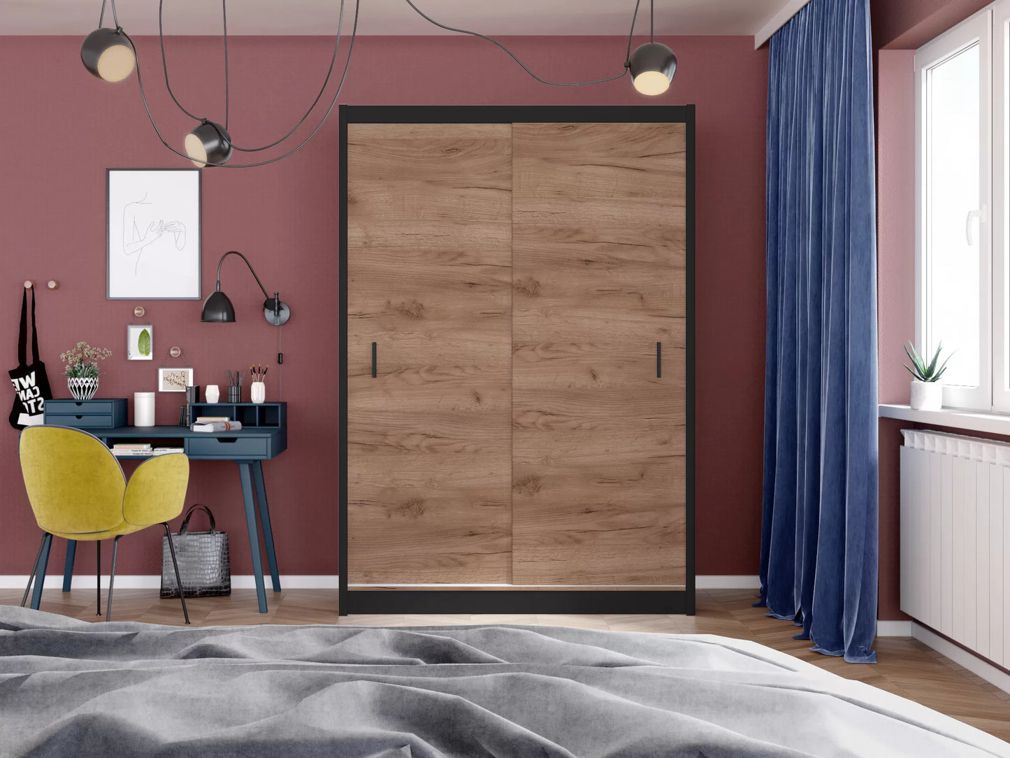 Szafa First 150 przesuwna dąb craft