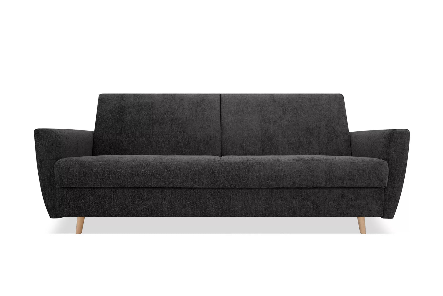 Sofa Flavo rozkładana czarna szenil