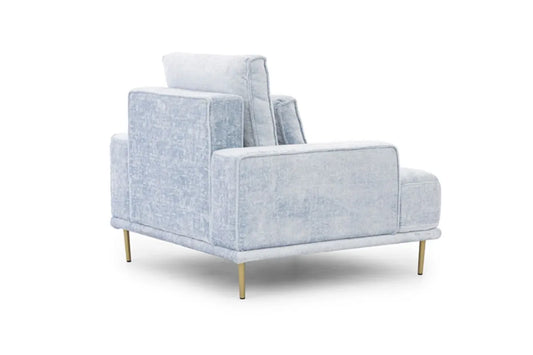 Fotel Nicole szenil nowoczesna złote nogi