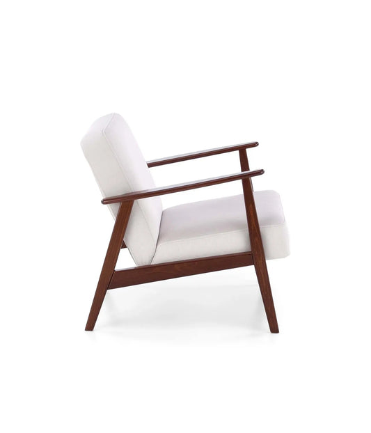 Fotel Milano kremowy drewno bukowe