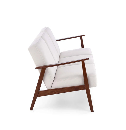 Sofa Milano 3os kremowa drewniane