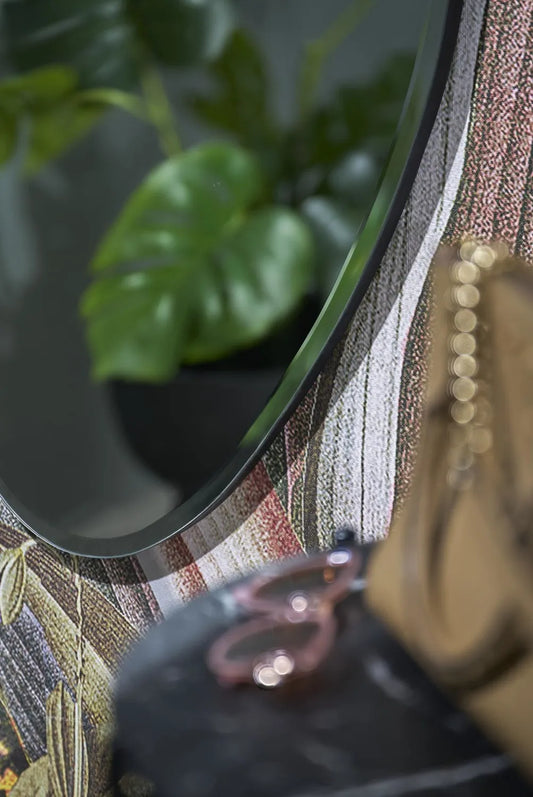 Lustro Serenity srebrne obłe nowoczesne