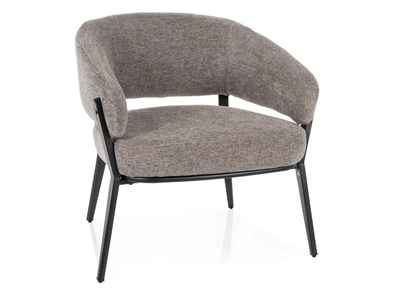 Fotel Hilo Raven szary nowoczesny