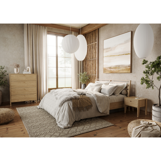 COZY CZ-02 (180) v.3 - łóżko 180 z pojemnikiem - dąb olejowany