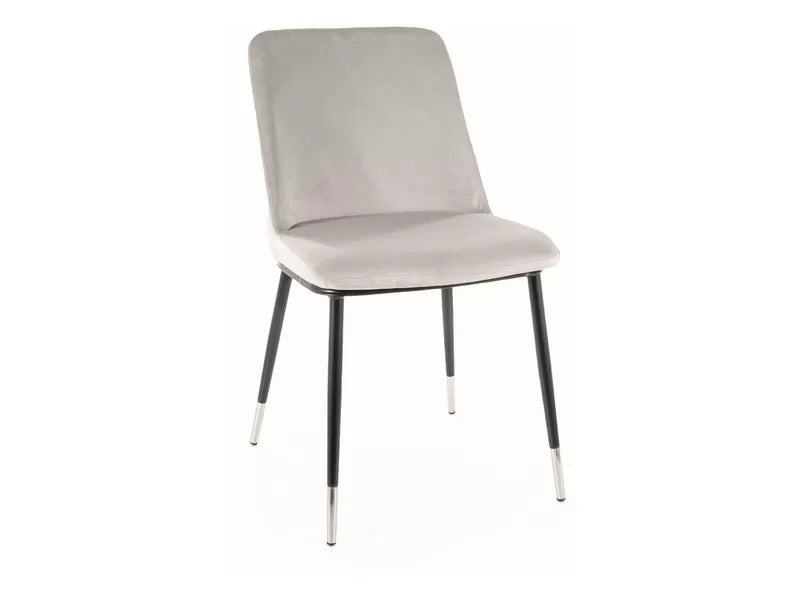 Krzesło Mola szary velvet